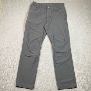 Patagonia Quandary Hiking Pants Men's Size 34 Gray Outdoor Stretch Nylon *